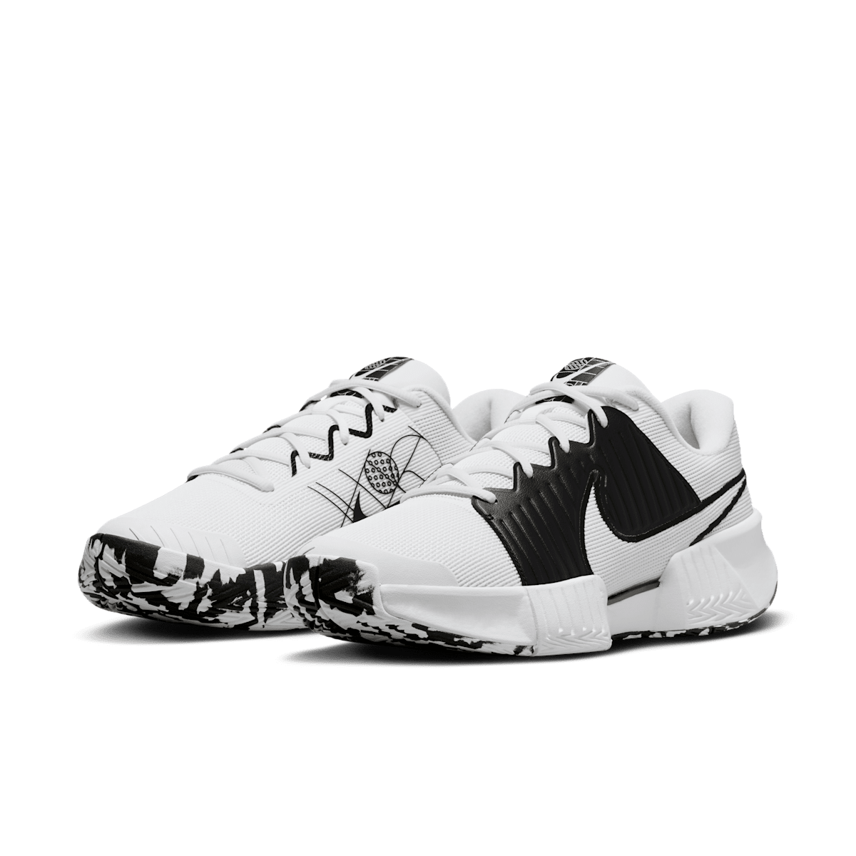 Nike Zoom Challenge Men's Pickleball Shoes - White/Black/White - Image 5