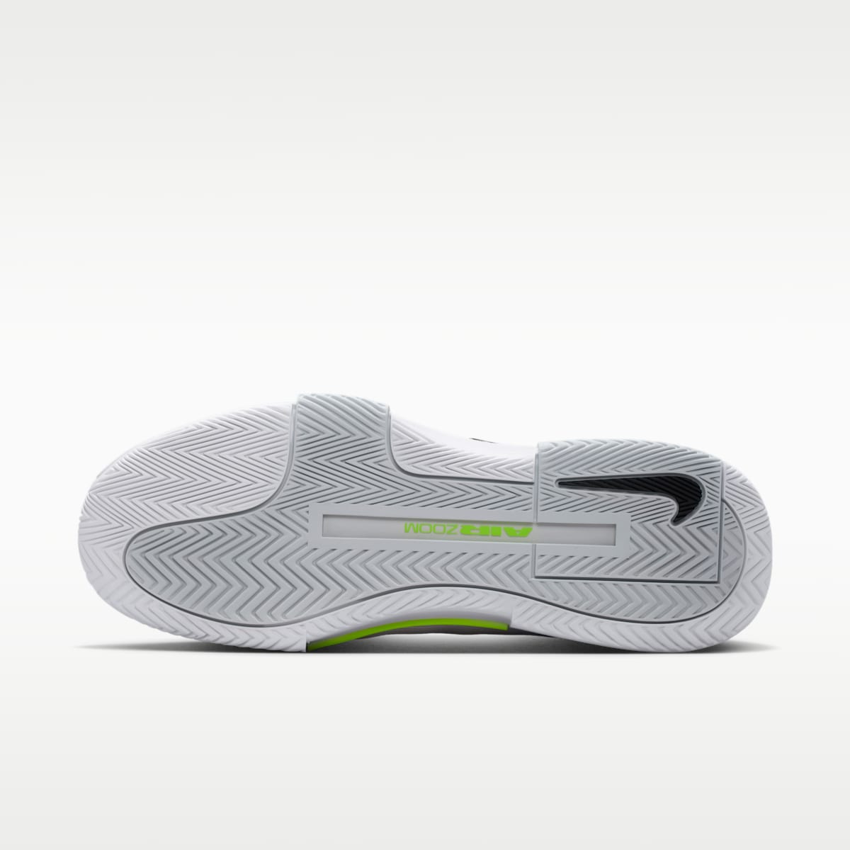 Nike GP Challenge 1.5 Men's Hard Court Tennis Shoes - White/Pure Platinum/Volt/Black - Image 2