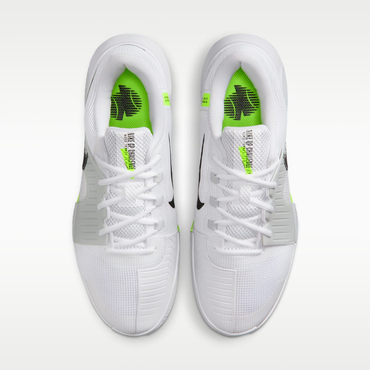 Nike GP Challenge 1.5 Men's Hard Court Tennis Shoes - White/Pure Platinum/Volt/Black - Image 4