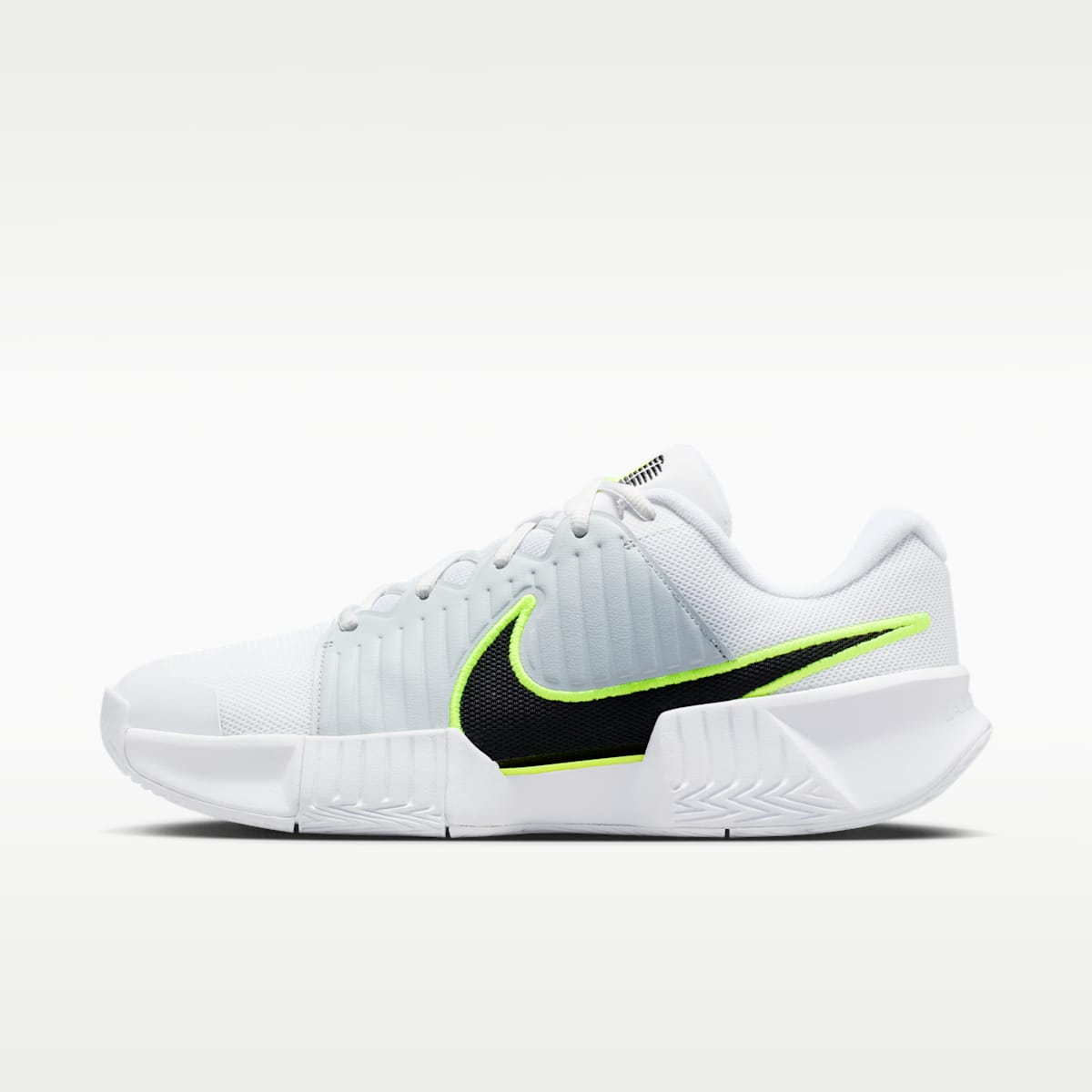 Nike GP Challenge Pro Men's Hard Court Tennis Shoes - White/Pure Platinum/Volt/Black - Image 1