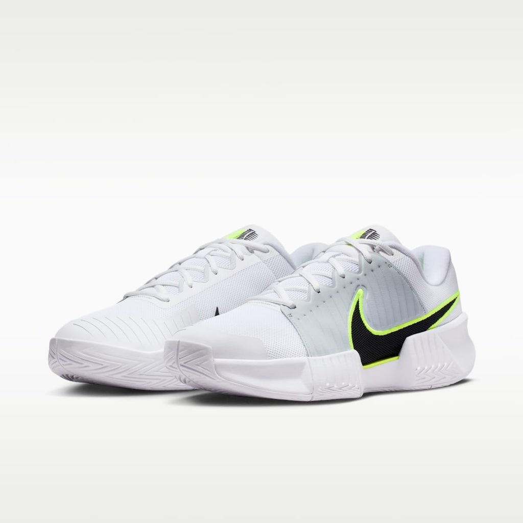 Nike GP Challenge Pro Men's Hard Court Tennis Shoes - White/Pure Platinum/Volt/Black - Image 5