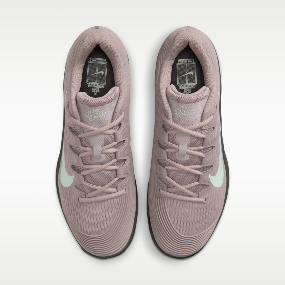 Nike Zoom Vapor 12 PRM Men's Clay Court Tennis Shoes - Light Violet Ore/Anthracite/Vast Grey/Barely Green - Image 4