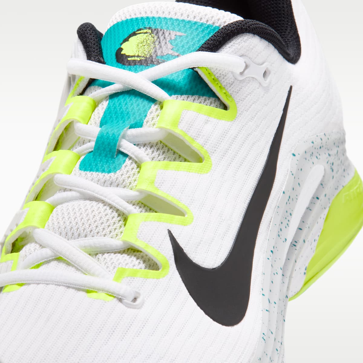 Nike Vapor 12 Men's Hard Court Tennis Shoes - White/Volt/Energy/Black - Image 7