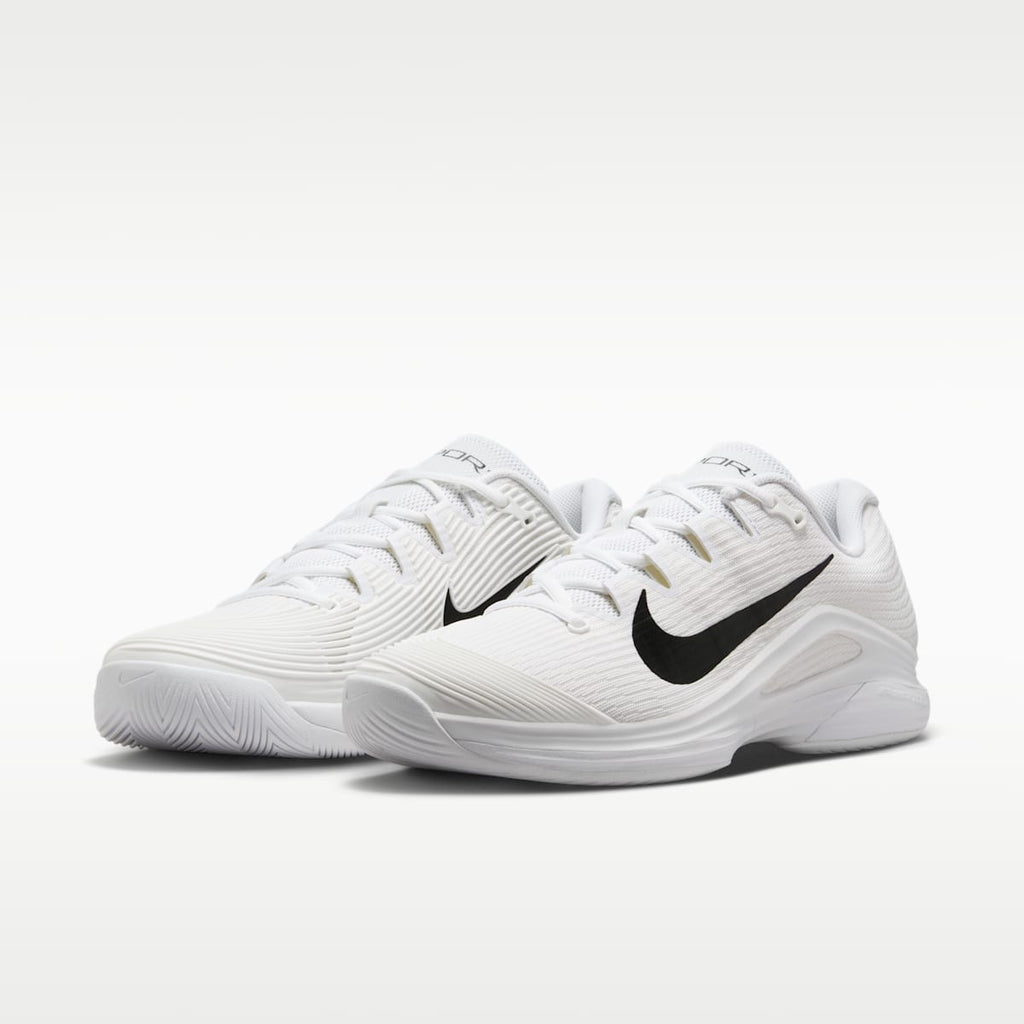 Nike Vapor 12 Men's Hard Court Tennis Shoes - White/Summit White/Black - Image 5