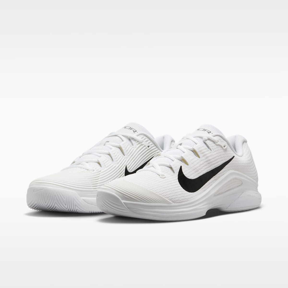 Nike Vapor 12 Men's Hard Court Tennis Shoes - White/Summit White/Black - Image 5
