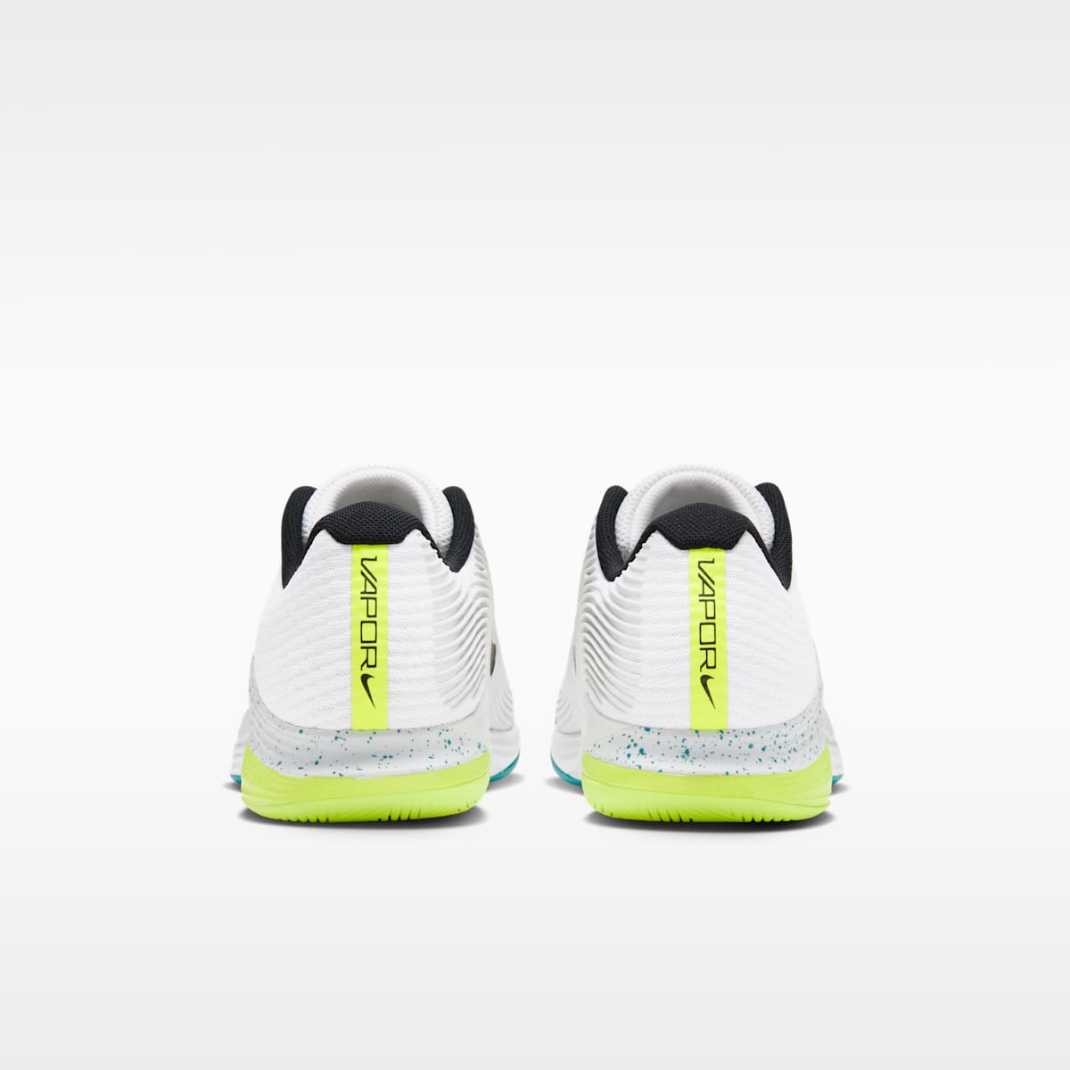 Nike Vapor 12 Men's Hard Court Tennis Shoes - White/Volt/Energy/Black - Image 6