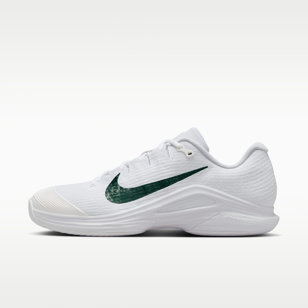Nike Zoom Vapor 12 PRM Men's Hard Court Tennis Shoes - White/University Gold/University Red/Gorge Green - Image 1