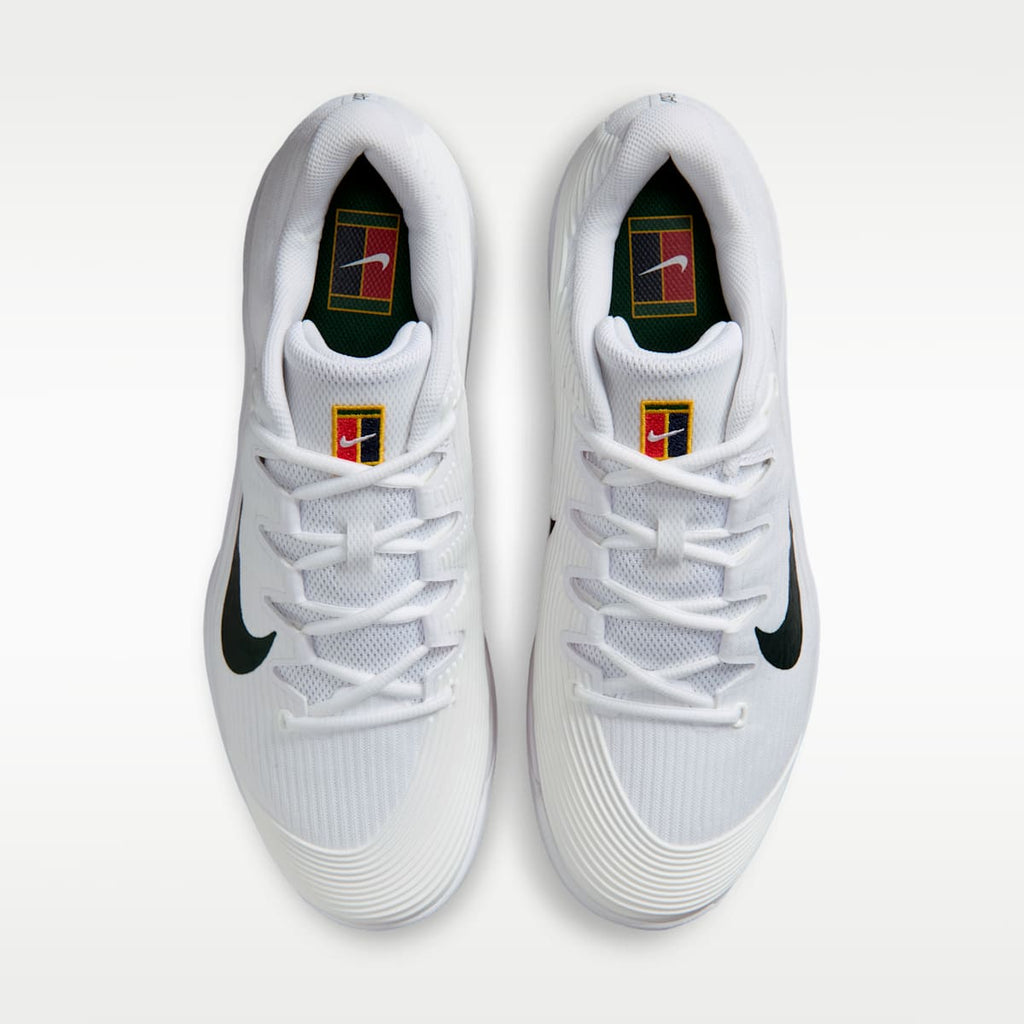 Nike Zoom Vapor 12 PRM Men's Hard Court Tennis Shoes - White/University Gold/University Red/Gorge Green - Image 4