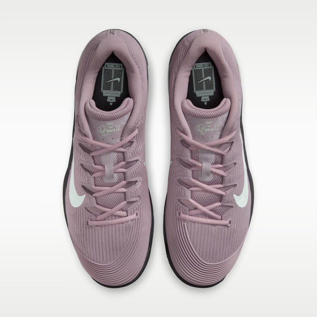 Nike Vapor 12 Men's Hard Court Tennis Shoes - Light Violet Ore/Anthracite/Vast Grey/Barely Green - Image 4