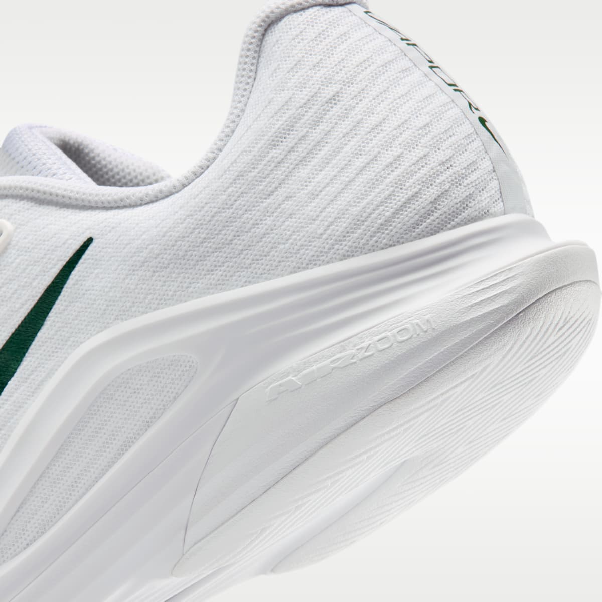 Nike Zoom Vapor 12 PRM Men's Hard Court Tennis Shoes - White/University Gold/University Red/Gorge Green - Image 8