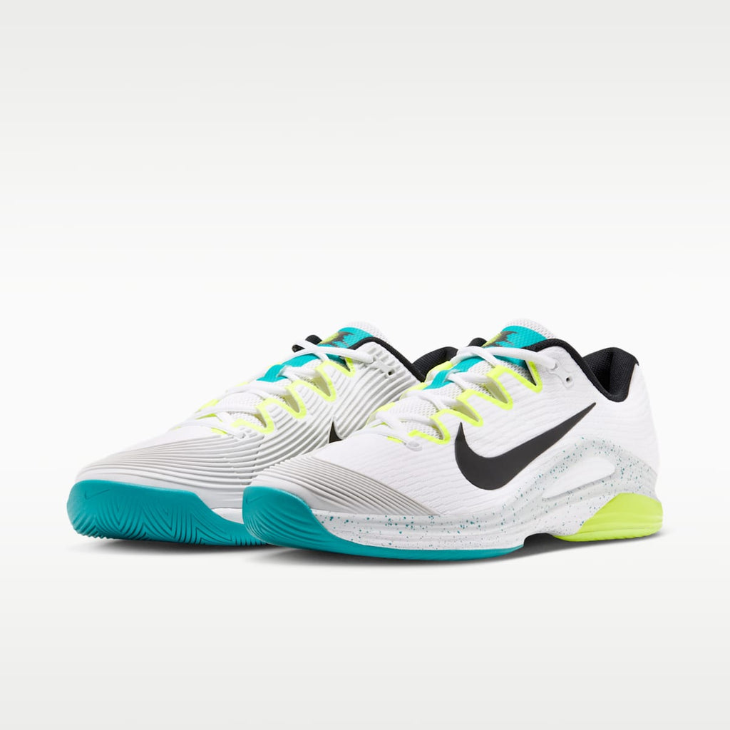 Nike Vapor 12 Men's Hard Court Tennis Shoes - White/Volt/Energy/Black - Image 5