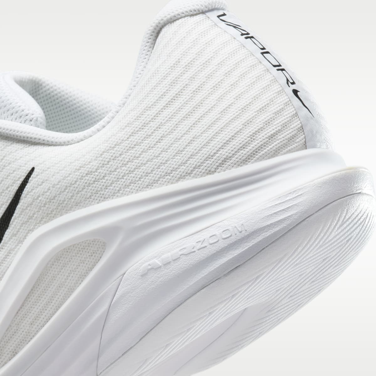 Nike Vapor 12 Men's Hard Court Tennis Shoes - White/Summit White/Black - Image 8