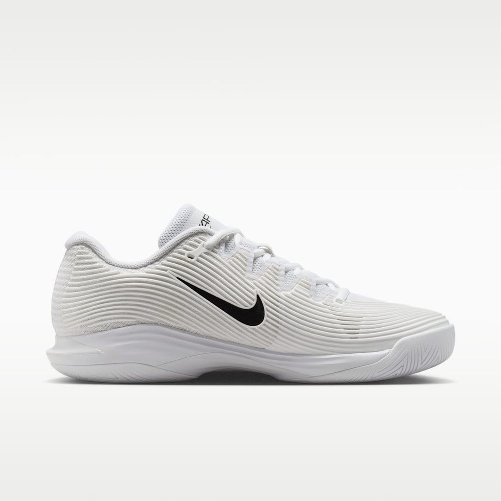 Nike Vapor 12 Men's Hard Court Tennis Shoes - White/Summit White/Black - Image 3