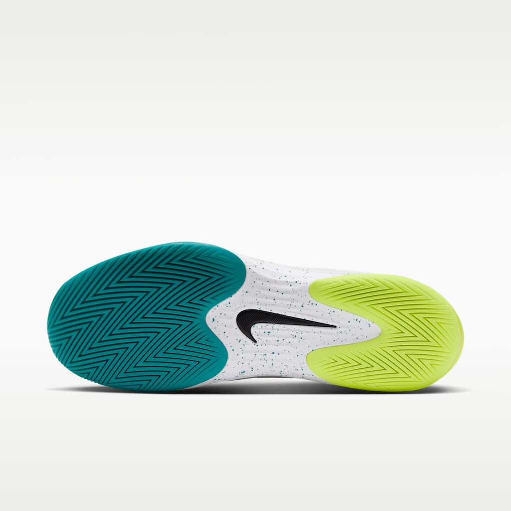 Nike Vapor 12 Men's Hard Court Tennis Shoes - White/Volt/Energy/Black - Image 2