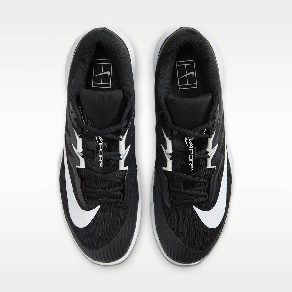 Nike Vapor Pro 3 Men's Hard Court Tennis Shoes - Black/White - Image 4