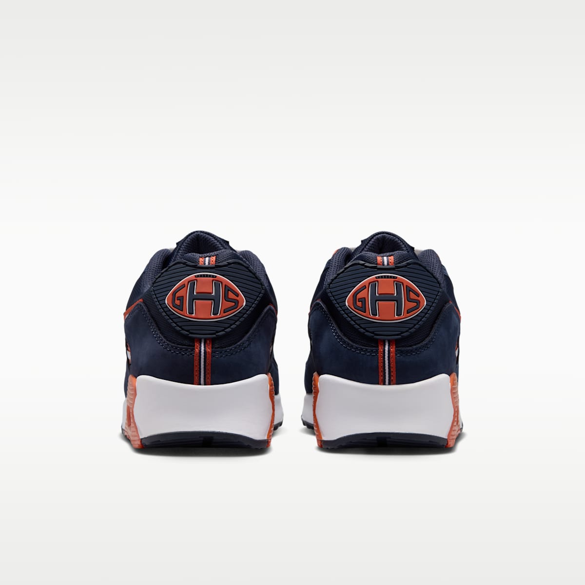 Nike Air Max 90 (Chicago Bears) Men's NFL Shoes - Marine/University Orange/White - Image 6