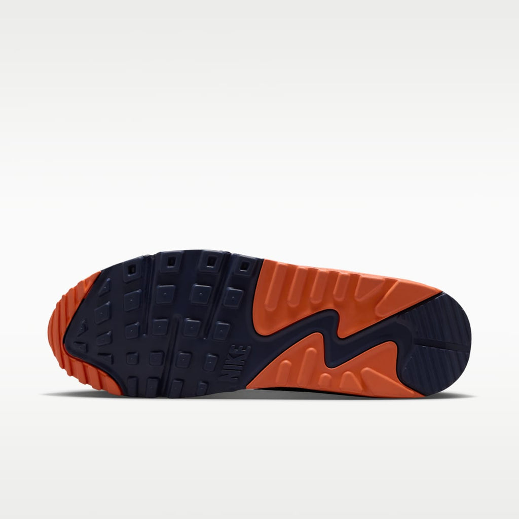 Nike Air Max 90 (Chicago Bears) Men's NFL Shoes - Marine/University Orange/White - Image 2