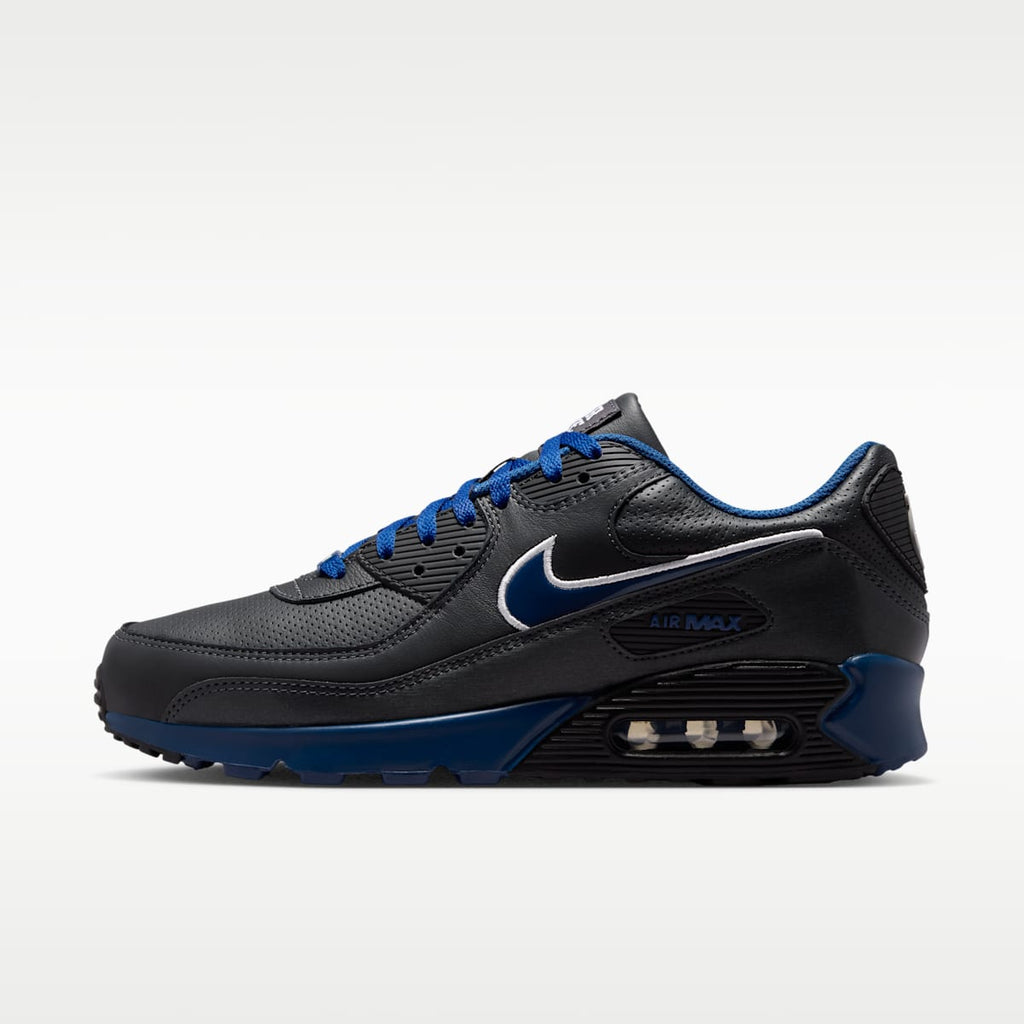 Nike Air Max 90 (Indianapolis Colts) Men's NFL Shoes - Anthracite/Gym Blue/Gym Blue - Image 1