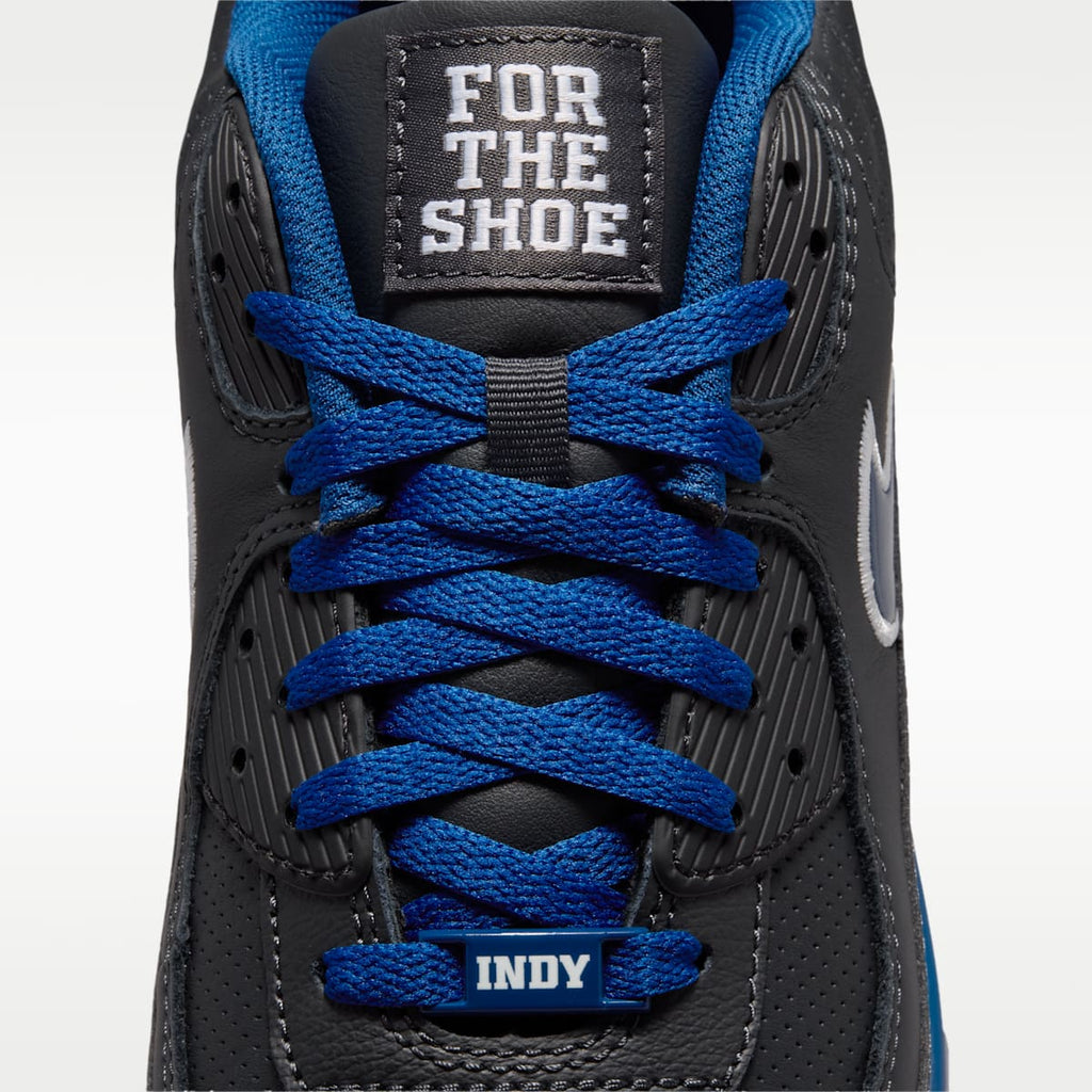 Nike Air Max 90 (Indianapolis Colts) Men's NFL Shoes - Anthracite/Gym Blue/Gym Blue - Image 9
