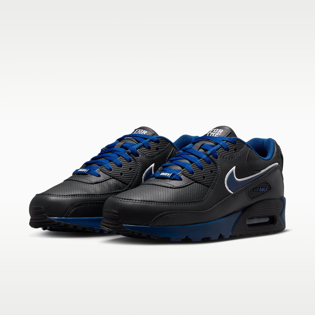 Nike Air Max 90 (Indianapolis Colts) Men's NFL Shoes - Anthracite/Gym Blue/Gym Blue - Image 5