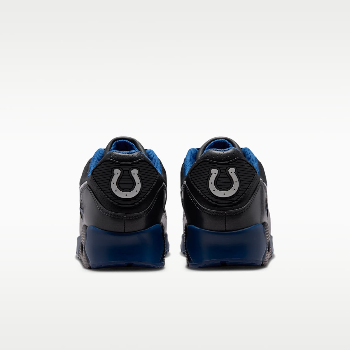 Nike Air Max 90 (Indianapolis Colts) Men's NFL Shoes - Anthracite/Gym Blue/Gym Blue - Image 6