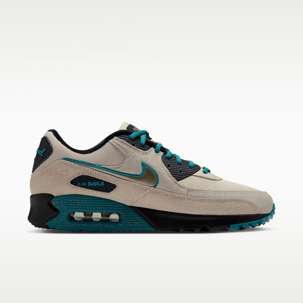 Nike Air Max 90 (Jacksonville Jaguars) Men's NFL Shoes - Natural/Black/Metallic Gold - Image 3
