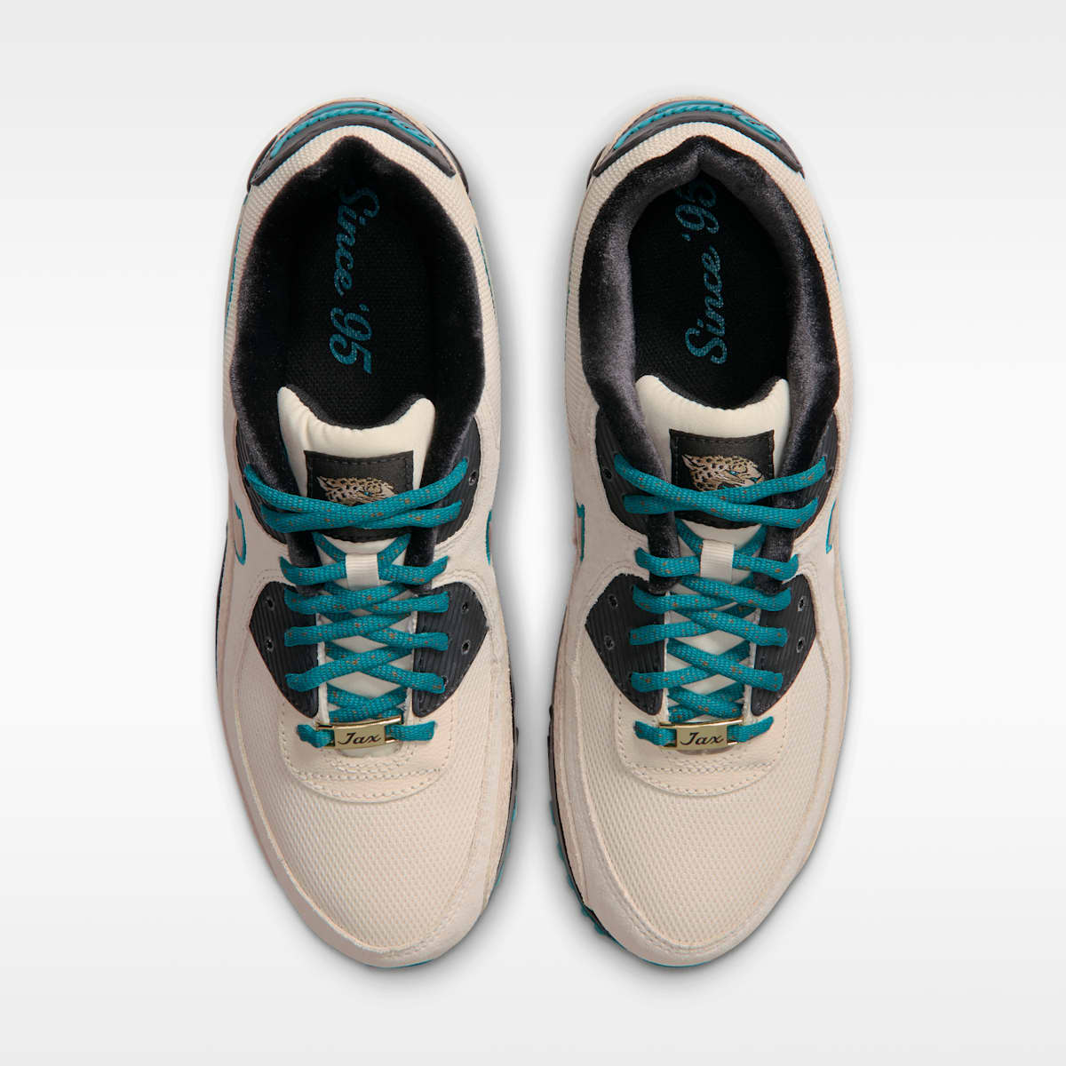 Nike Air Max 90 (Jacksonville Jaguars) Men's NFL Shoes - Natural/Black/Metallic Gold - Image 4