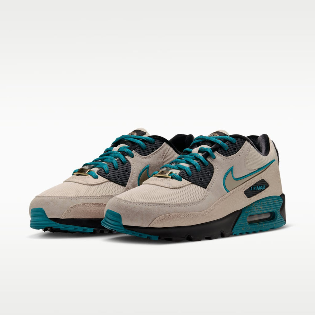 Nike Air Max 90 (Jacksonville Jaguars) Men's NFL Shoes - Natural/Black/Metallic Gold - Image 5