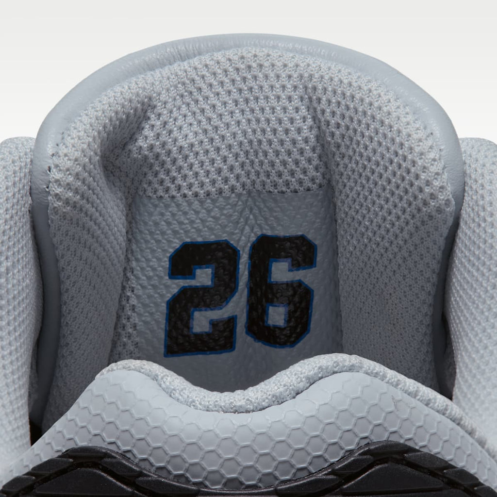 Nike Air Max 90 (Detroit Lions) Men's NFL Shoes - Field Silver/Black/Blue Spark - Image 9