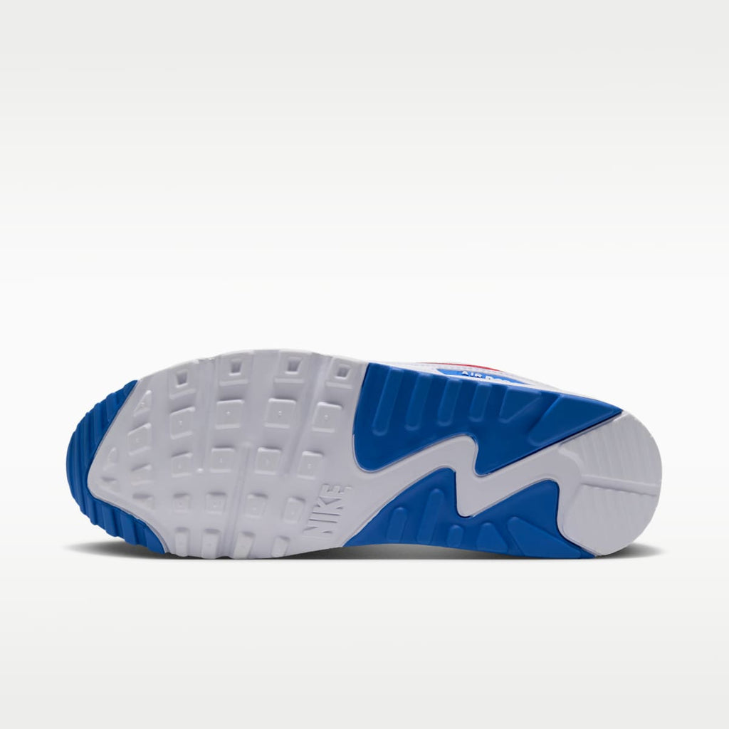 Nike Air Max 90 (Houston Texans) Men's NFL Shoes - White/White/Italy Blue - Image 2
