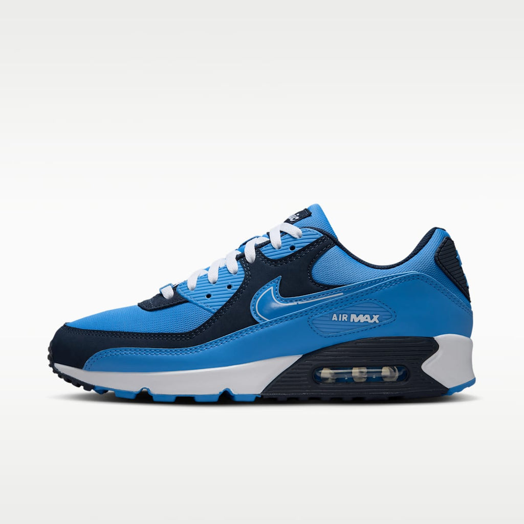 Nike Air Max 90 (Tennessee Titans) Men's NFL Shoes - Coast/College Navy/White - Image 1