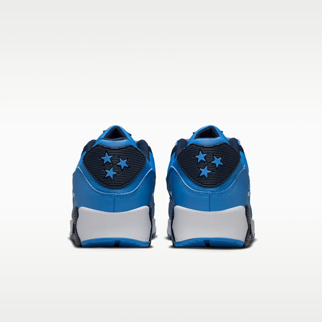 Nike Air Max 90 (Tennessee Titans) Men's NFL Shoes - Coast/College Navy/White - Image 6