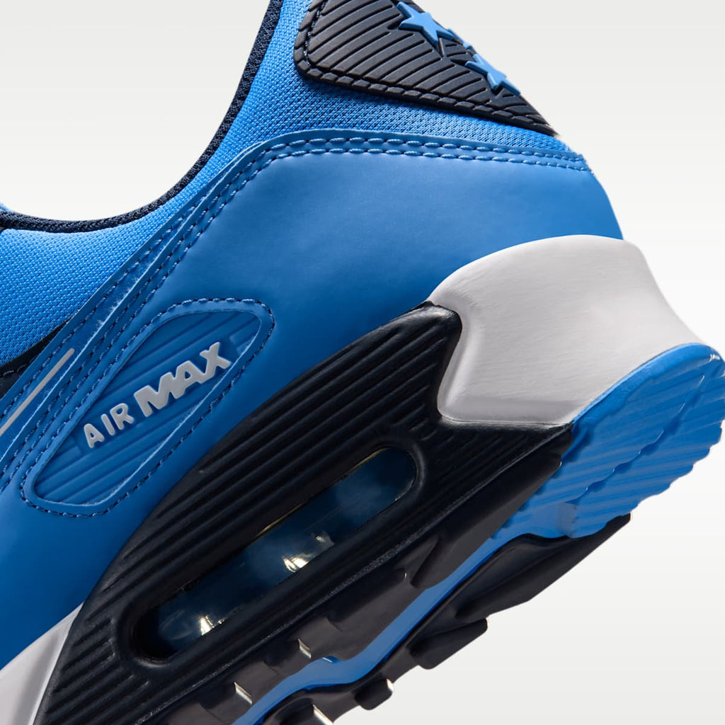 Nike Air Max 90 (Tennessee Titans) Men's NFL Shoes - Coast/College Navy/White - Image 8