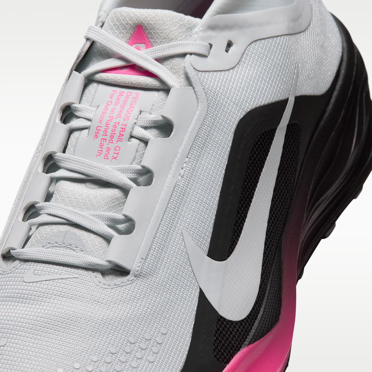 ACG Pegasus Trail GORE-TEX Men's Waterproof Trail Running Shoes - Pure Platinum/Black/Hyper Pink/Pure Platinum - Image 7
