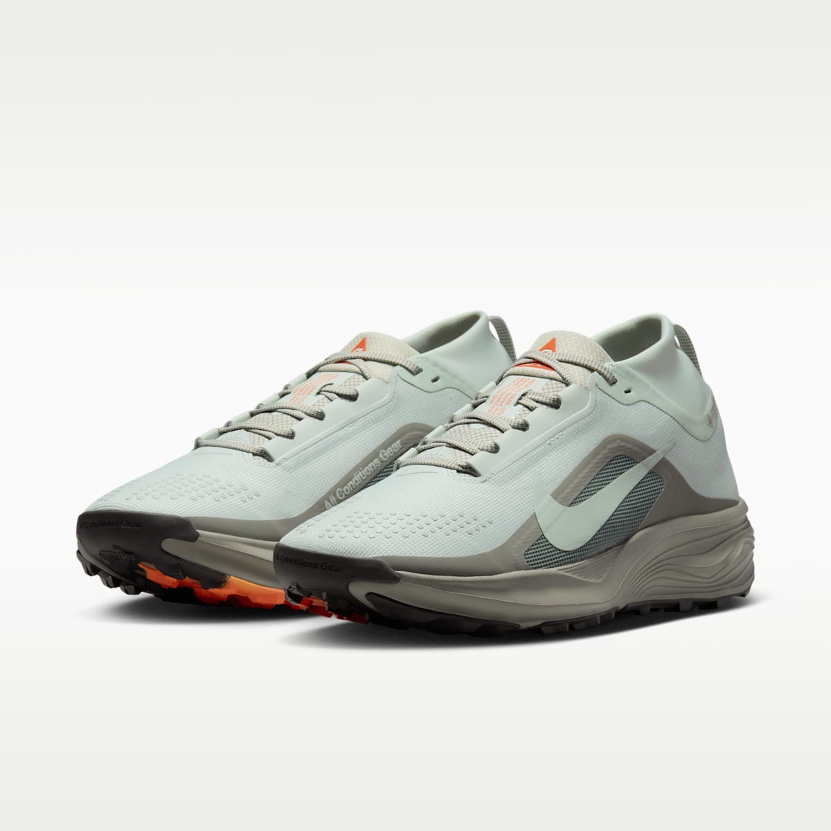 ACG Pegasus Trail GORE-TEX Men's Waterproof Trail Running Shoes - Light Silver/Light Army/Safety Orange/Light Silver - Image 6