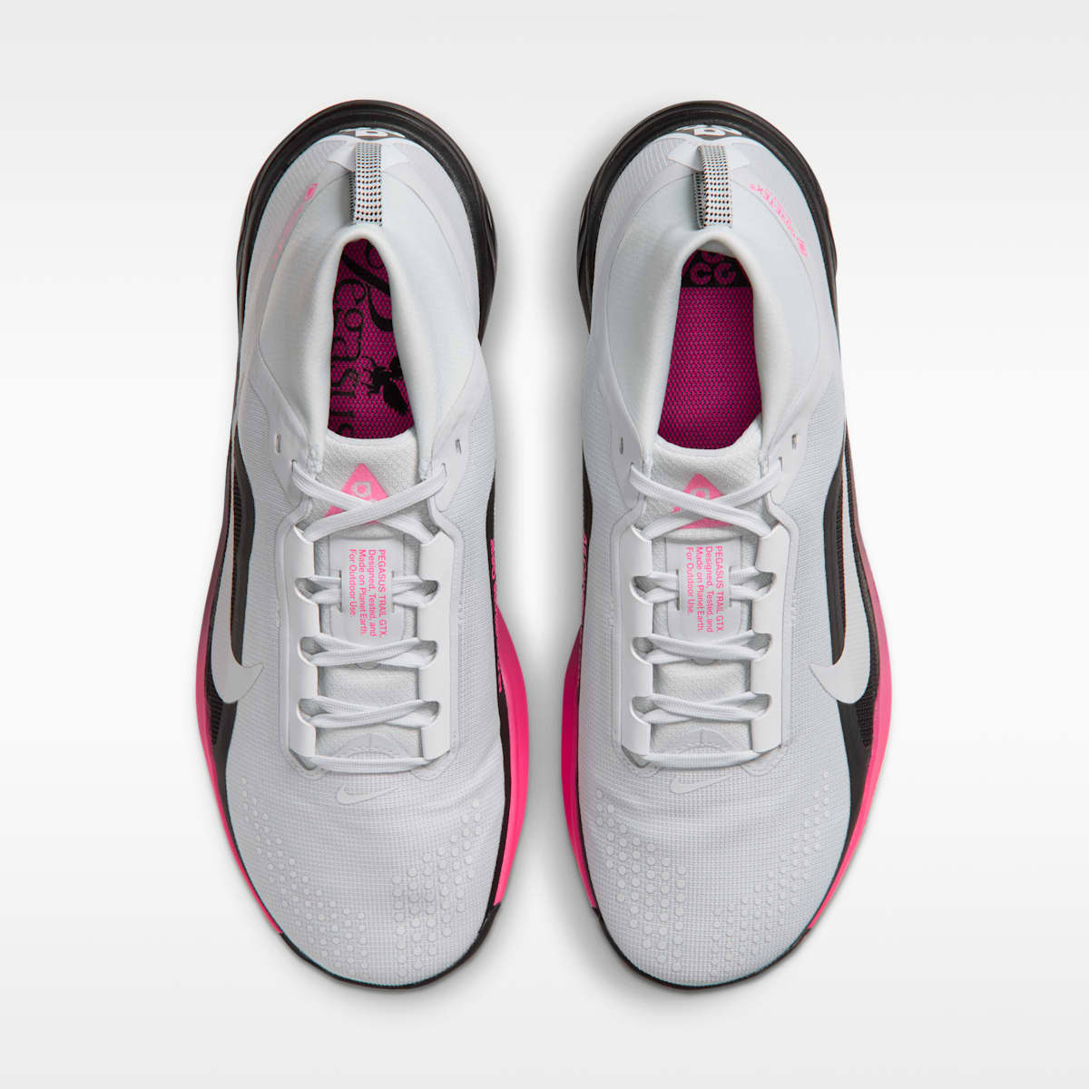 ACG Pegasus Trail GORE-TEX Men's Waterproof Trail Running Shoes - Pure Platinum/Black/Hyper Pink/Pure Platinum - Image 4