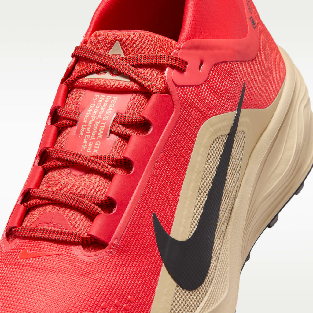 ACG Pegasus Trail GORE-TEX Men's Waterproof Trail Running Shoes - Light Crimson/Linen/Black - Image 7