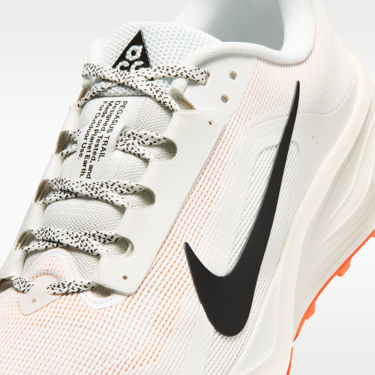 Nike ACG Pegasus Trail Men's Trail Running Shoes - Summit White/Phantom/Safety Orange/Black - Image 7
