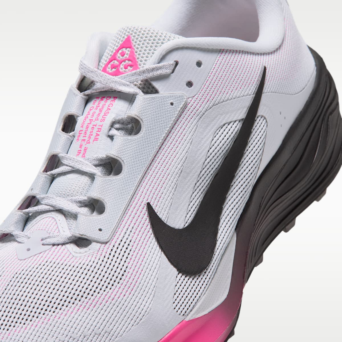 Nike ACG Pegasus Trail Men's Trail Running Shoes - Pure Platinum/Hyper Pink/Hyper Pink/Black - Image 7