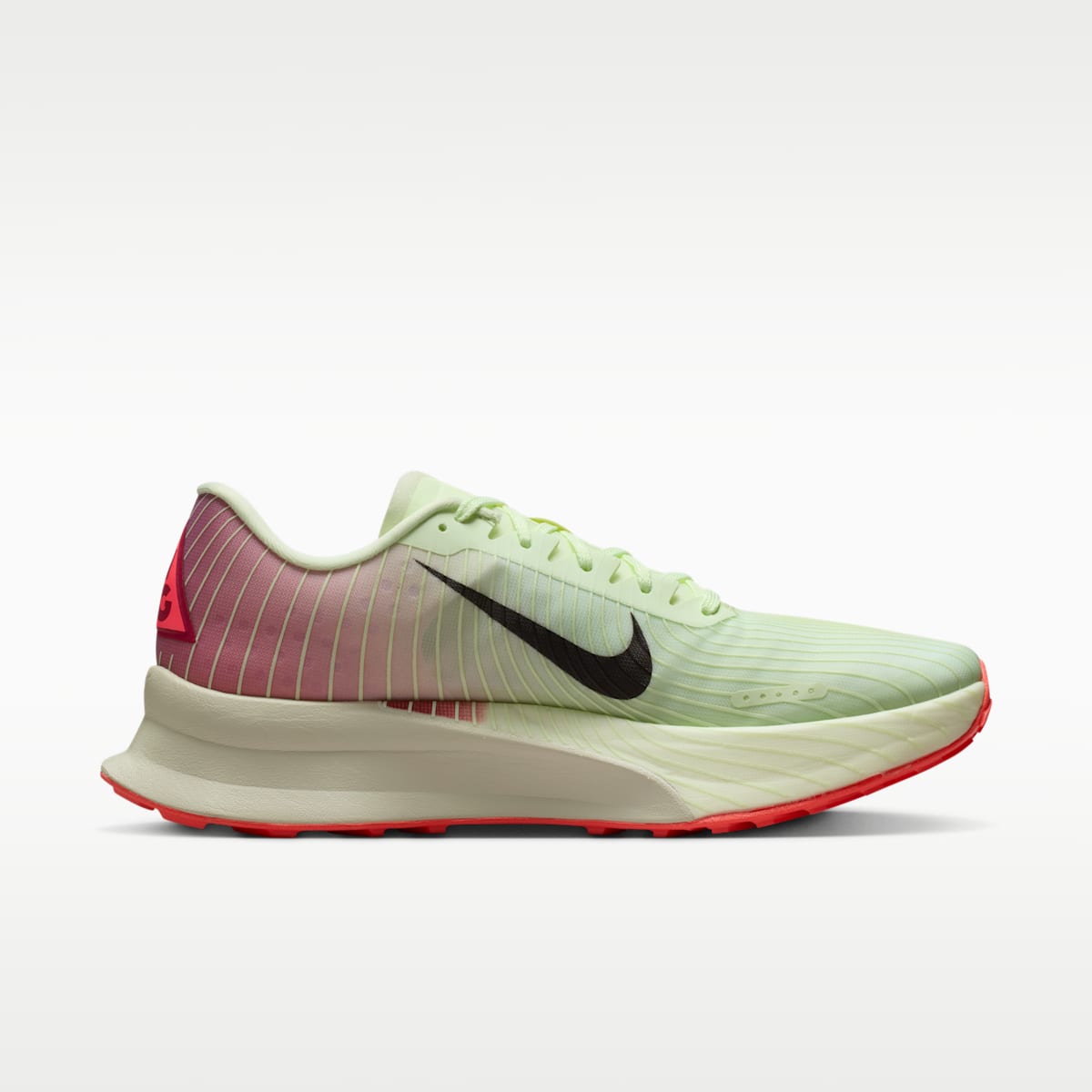 Nike ACG Ultrafly Trail Trail Racing Shoes - Volt Tint/Steam/Sea Glass/Burgundy Ash - Image 3