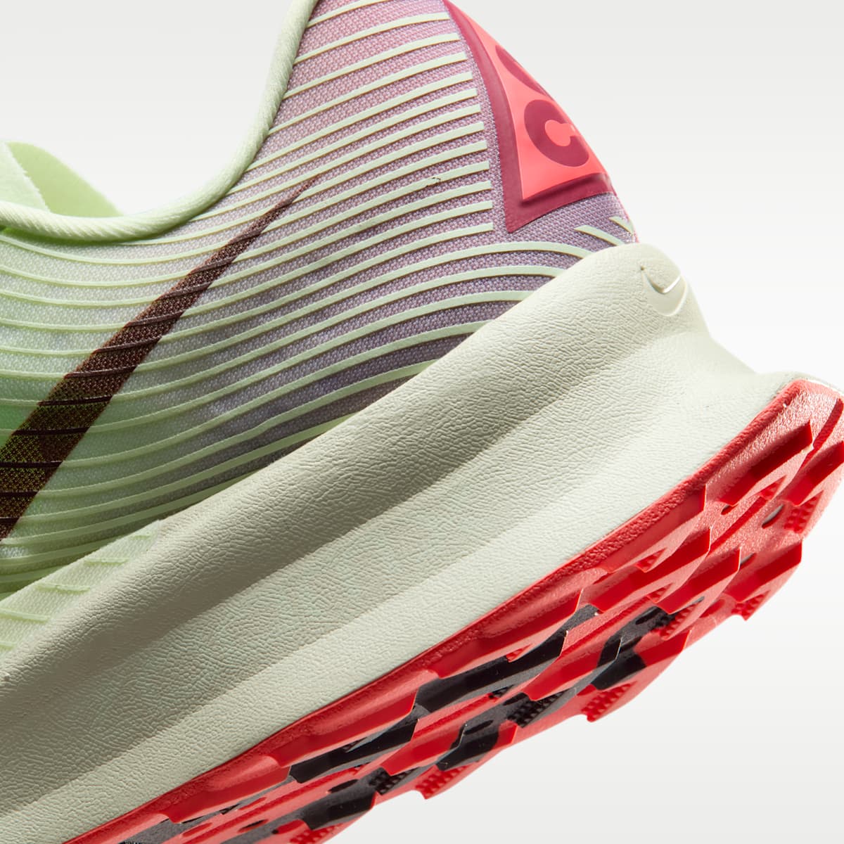 Nike ACG Ultrafly Trail Trail Racing Shoes - Volt Tint/Steam/Sea Glass/Burgundy Ash - Image 8