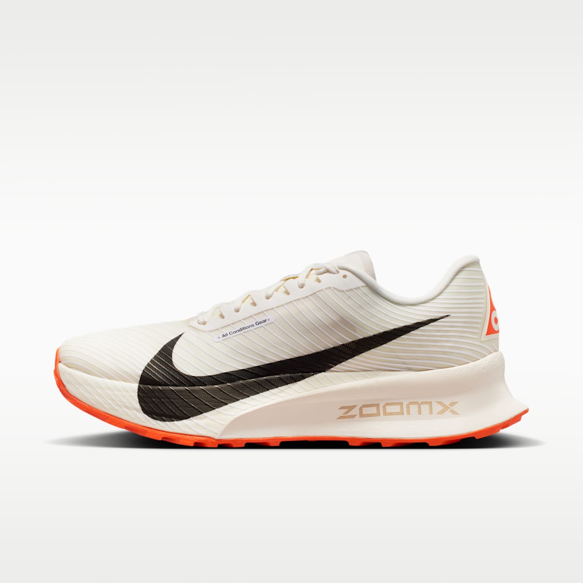 Nike ACG Ultrafly Trail Trail Racing Shoes - Sail/White/Safety Orange/Black - Image 1