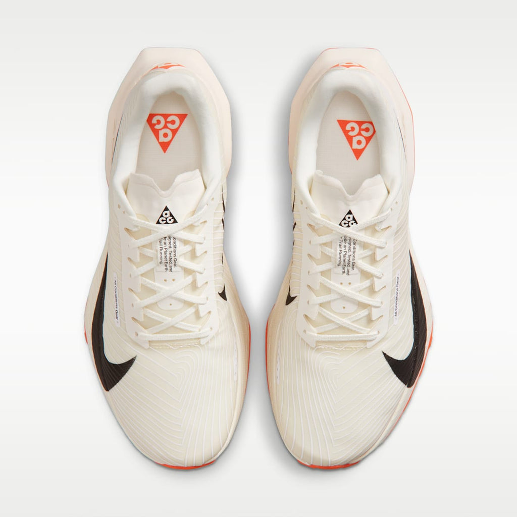 Women's Nike ACG Ultrafly Trail Trail Racing Shoes - Sail/White/Safety Orange/Black