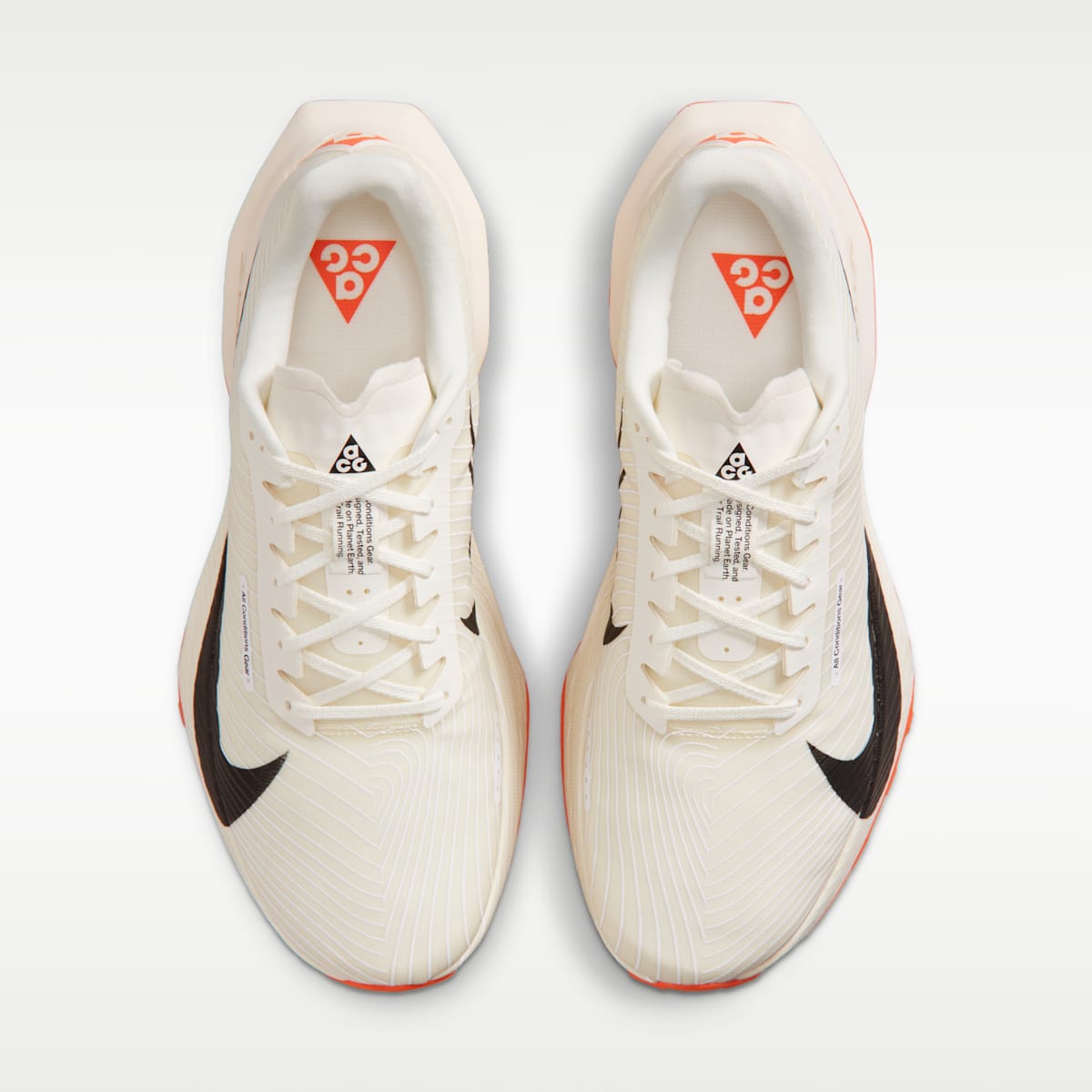 Women's Nike ACG Ultrafly Trail Trail Racing Shoes - Sail/White/Safety Orange/Black