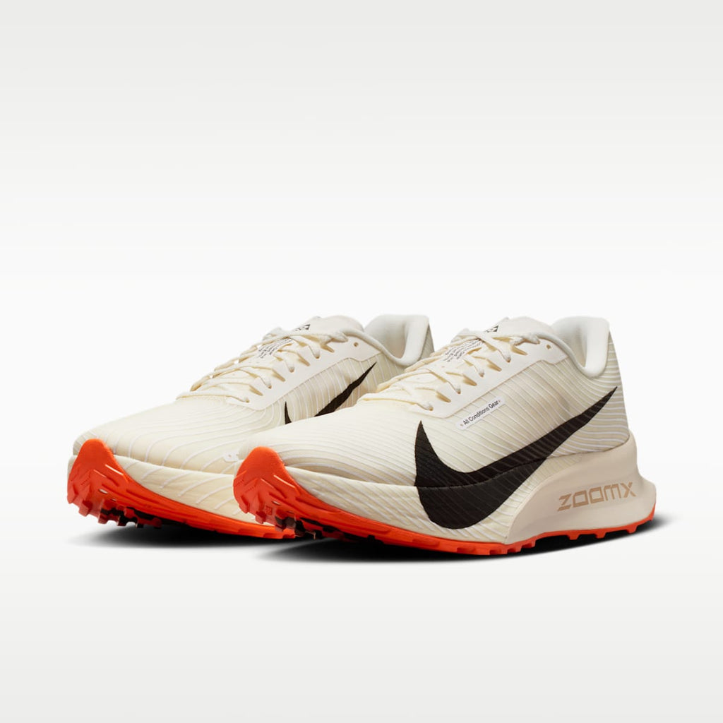 Women's Nike ACG Ultrafly Trail Trail Racing Shoes - Sail/White/Safety Orange/Black