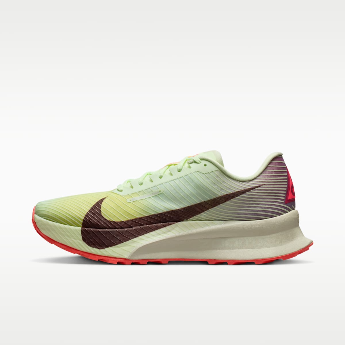 Nike ACG Ultrafly Trail Trail Racing Shoes - Volt Tint/Steam/Sea Glass/Burgundy Ash - Image 1