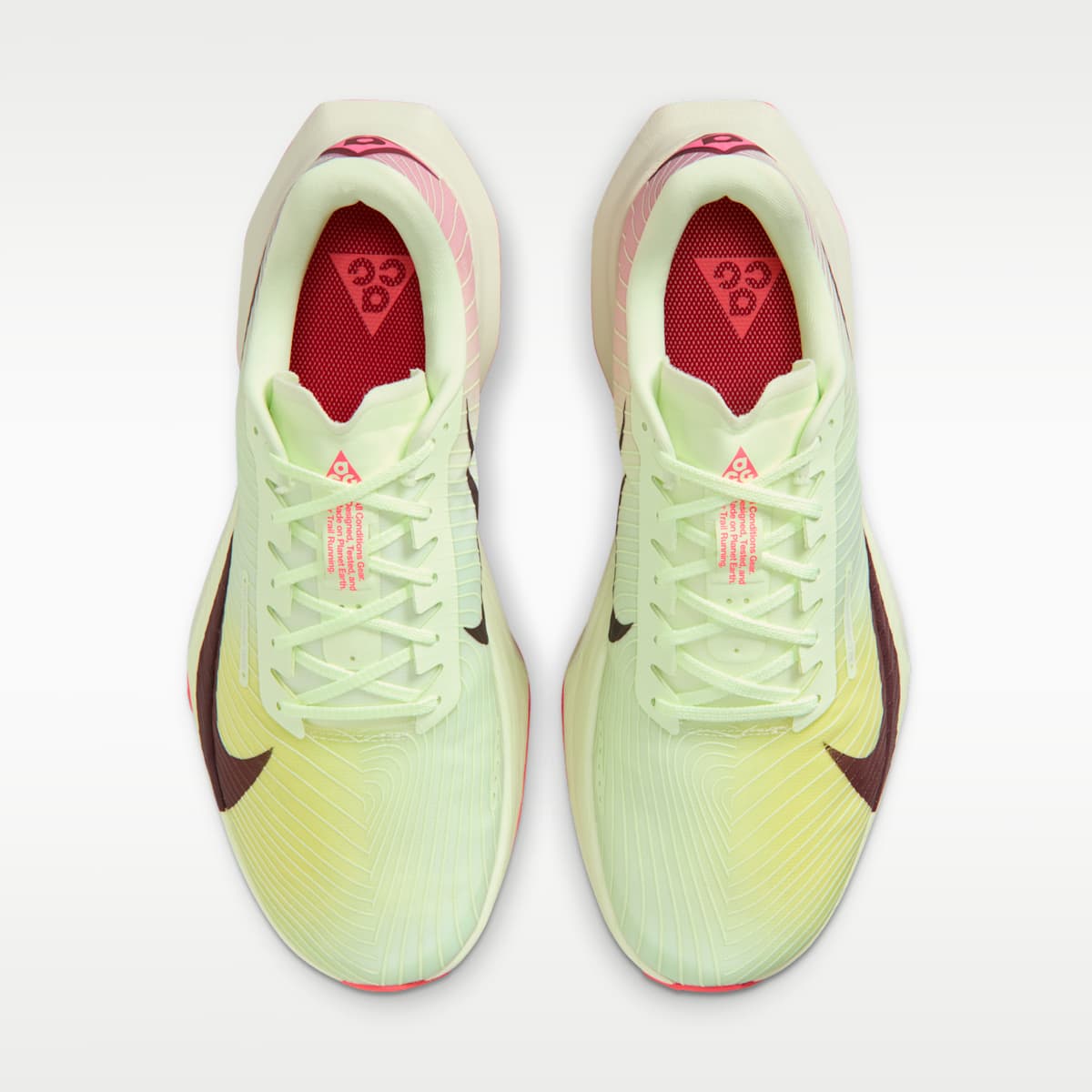 Nike ACG Ultrafly Trail Trail Racing Shoes - Volt Tint/Steam/Sea Glass/Burgundy Ash - Image 4