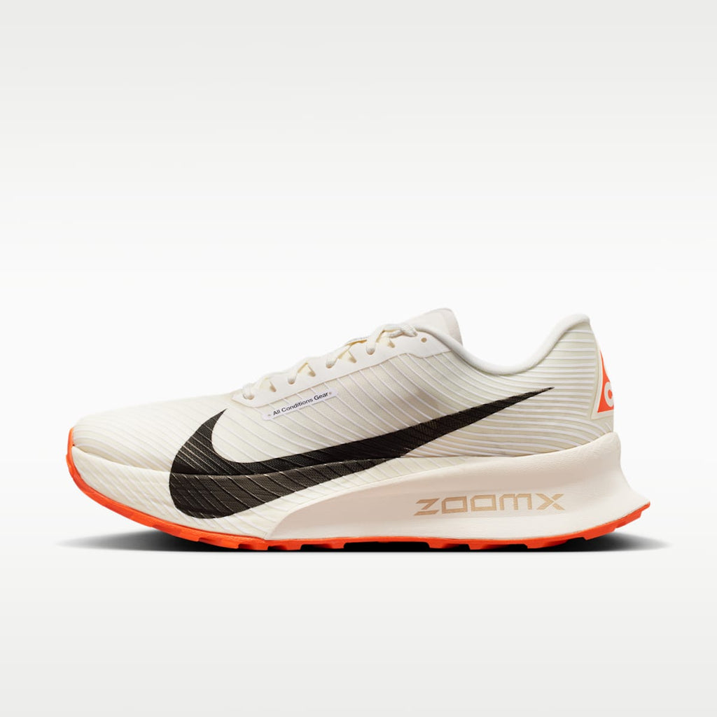 Women's Nike ACG Ultrafly Trail Trail Racing Shoes - Sail/White/Safety Orange/Black