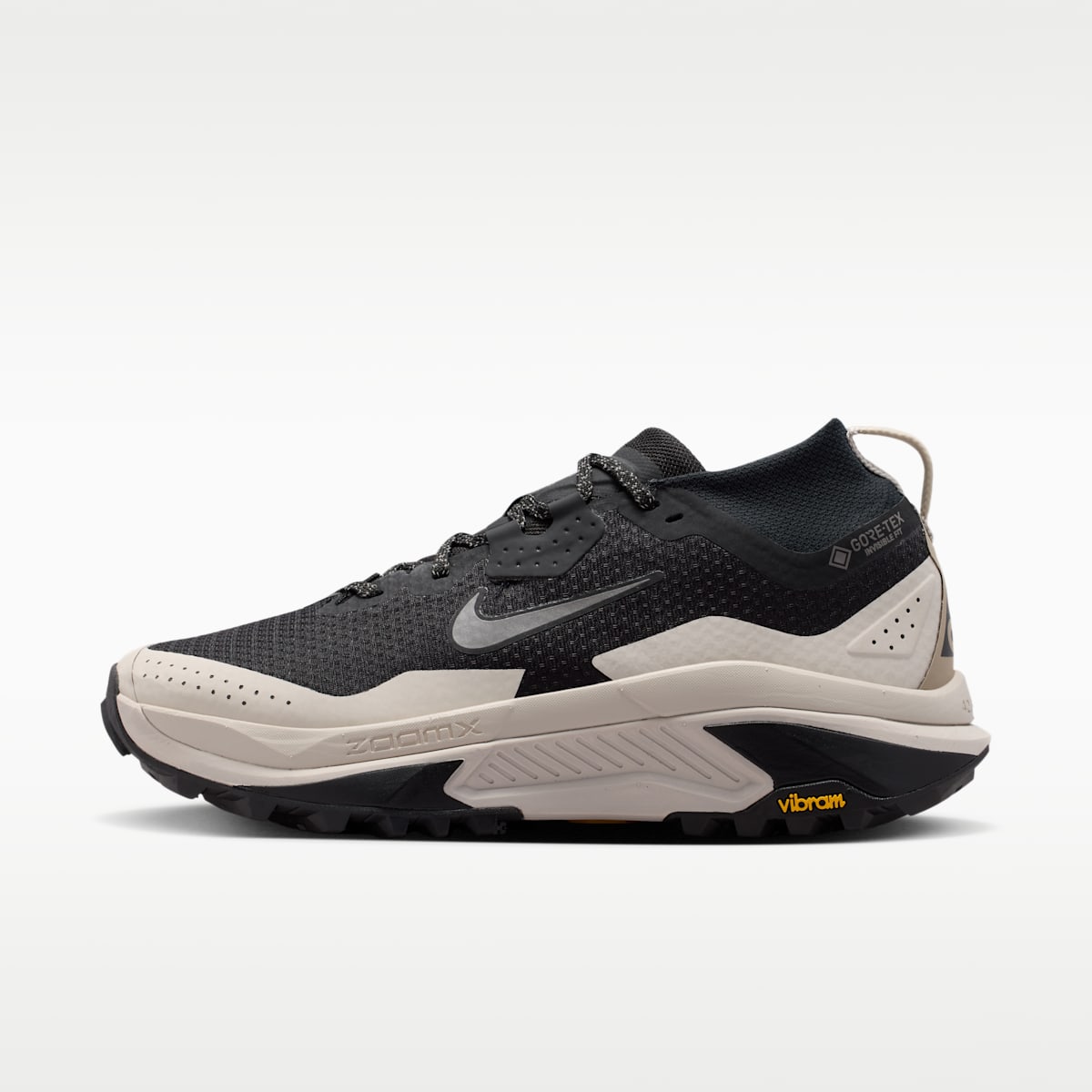 ACG Zegama Trail GORE-TEX Men's Waterproof Trail Running Shoes - Black/Cream II/Cave Stone - Image 1