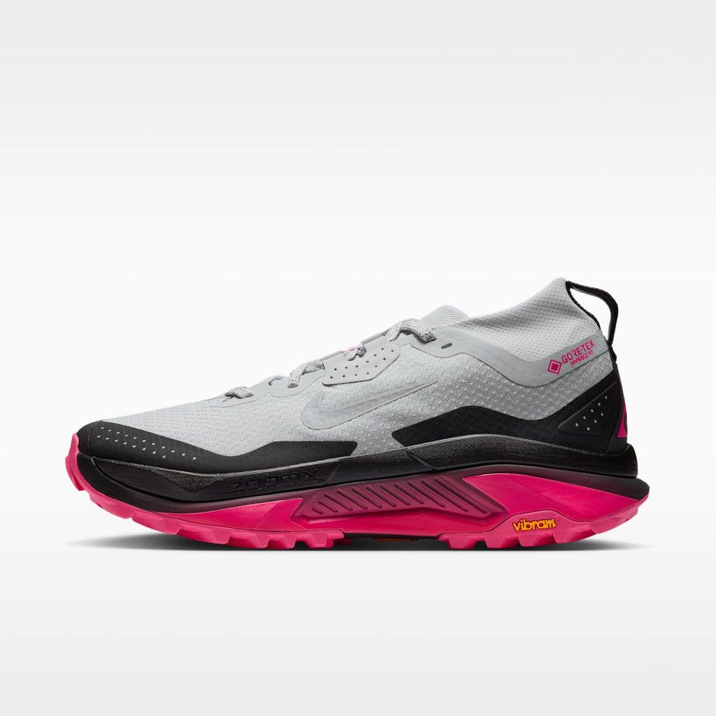 ACG Zegama Trail GORE-TEX Men's Waterproof Trail Running Shoes - Pure Platinum/Black/Hyper Pink/Wolf Grey - Image 1